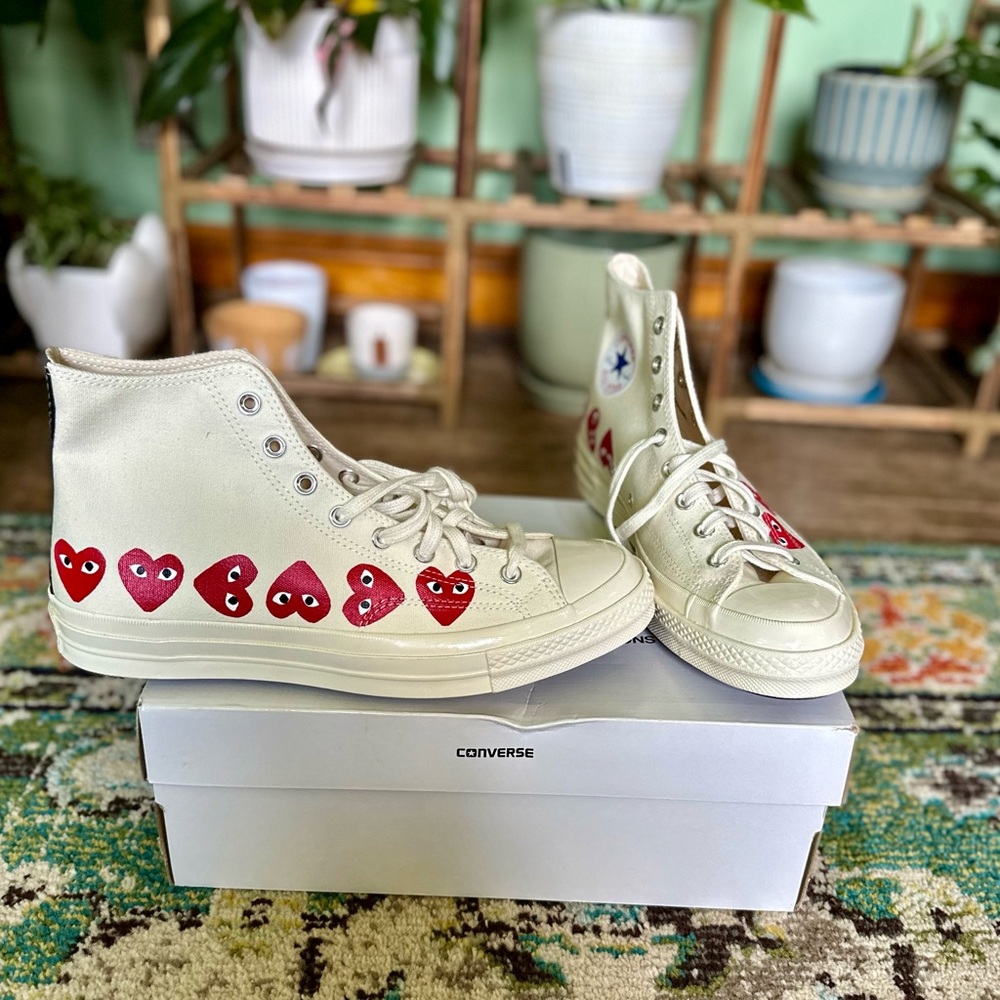 New in box Converse Play Comme des Garcons men’s size 11 / women’s 13.